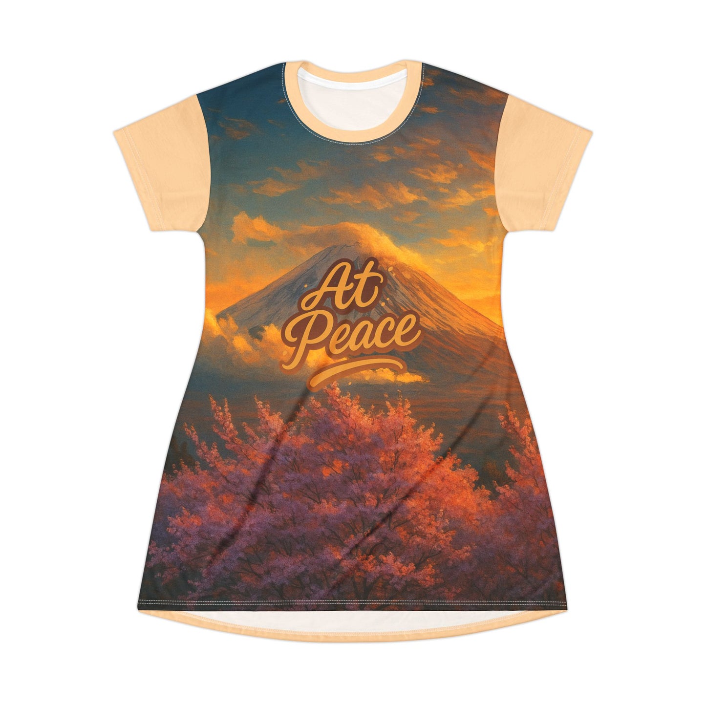 Serene Sunset T-Shirt Dress