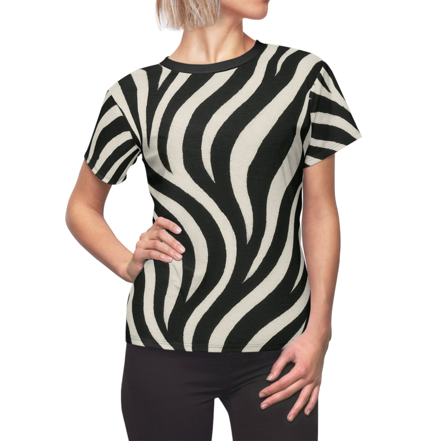 Full Zebra Print T-Shirt
