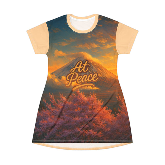 Serene Sunset T-Shirt Dress