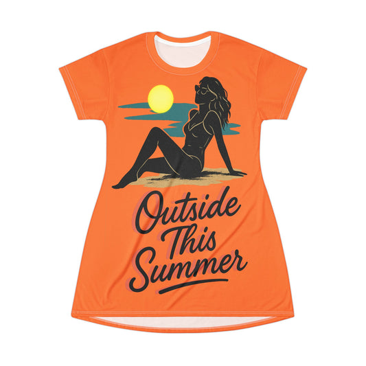 Summer Outside Vibes T-Shirt Dress
