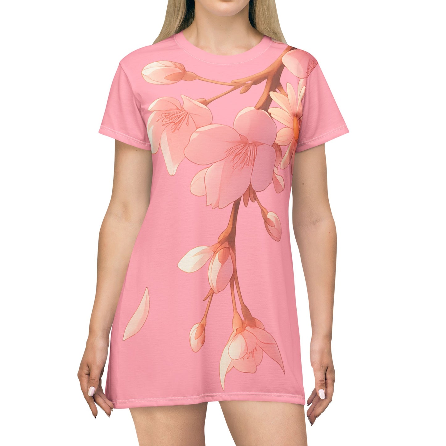Cherry Blossom T-Shirt Dress
