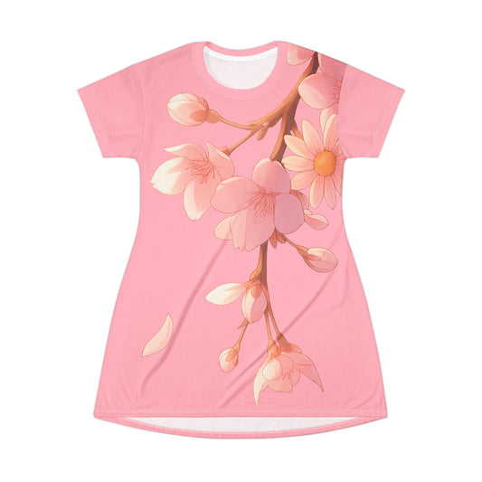 Cherry Blossom T-Shirt Dress
